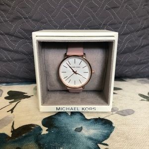 Michael Kors Pyper Leather Watch